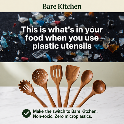 Bare Kitchen -  12PCS Natural Kitchen Utensils