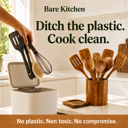 Bare Kitchen -  9PCS Natural Kitchen Utensils